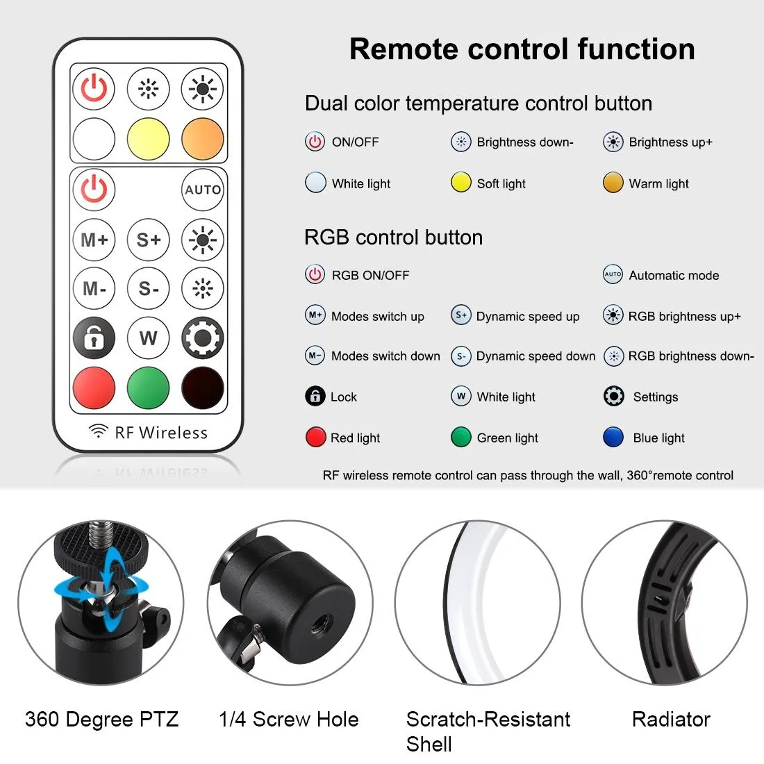 10.2 Marquee Led Beauty Light with Tripod and Remote Control