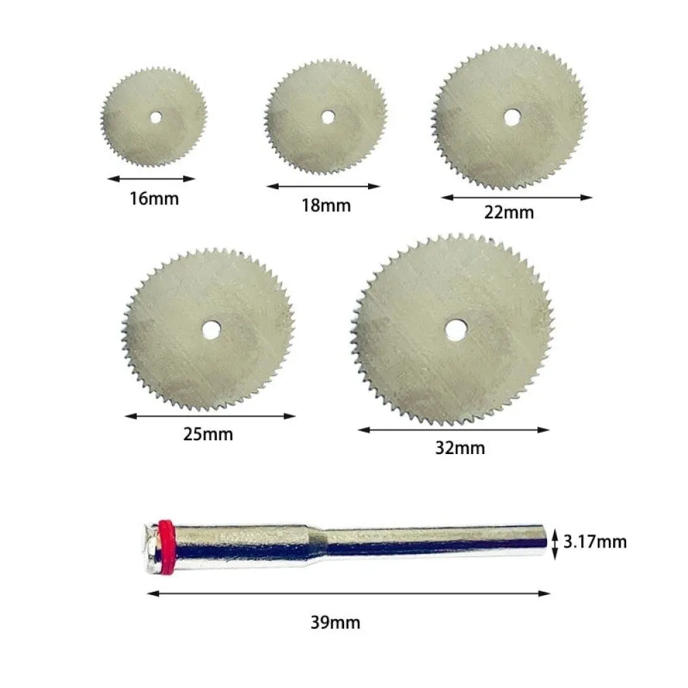 11pcs Set Mini Circular Saw Blade Stainless Steel Cutting Disc Wood Cutting Wheel for Rotary Tool Electric Tool