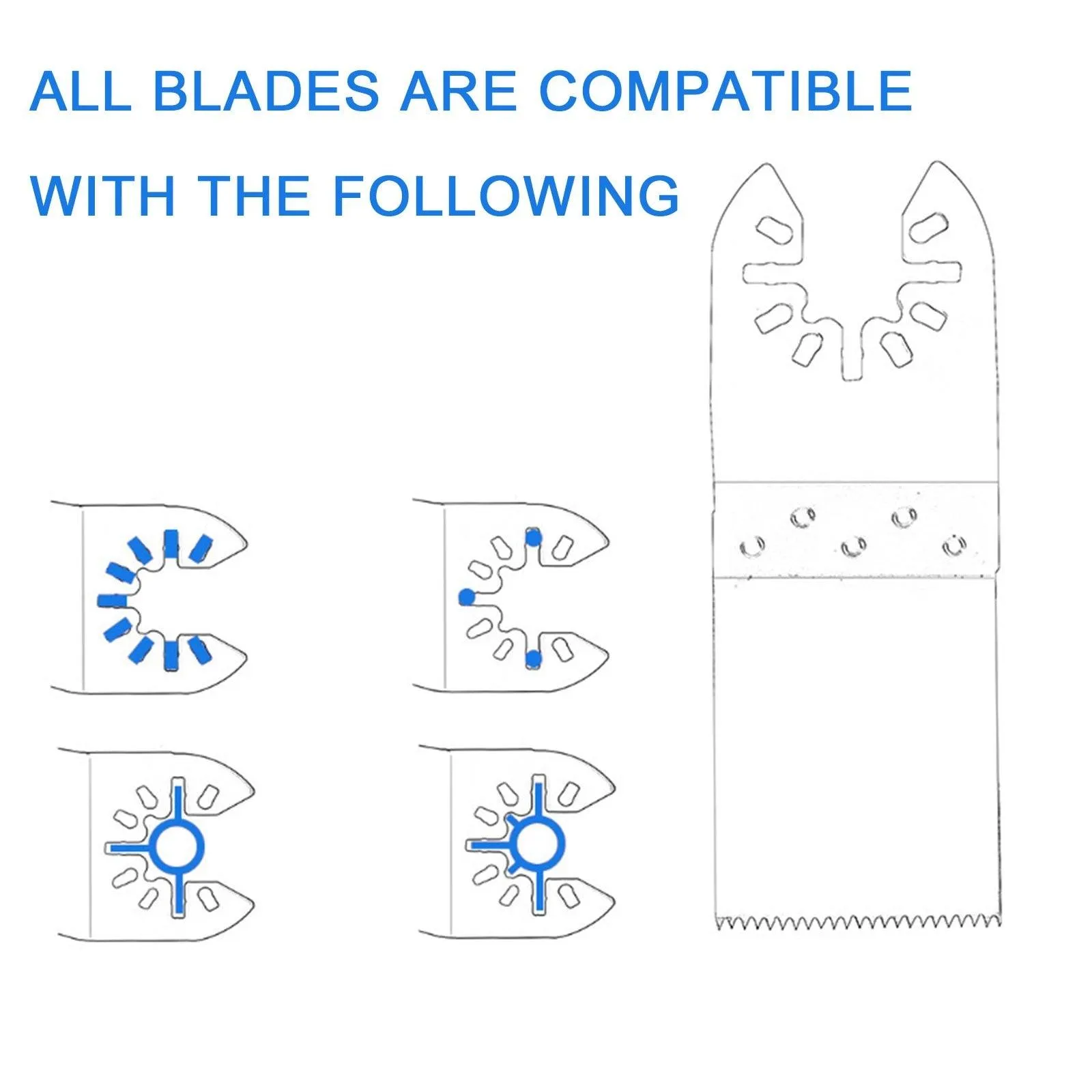 16Pcs 35mm Multimaster Oscillating Multi Tool Saw Blade For Fein BOSCH Dremel Wood Plastic Precision
