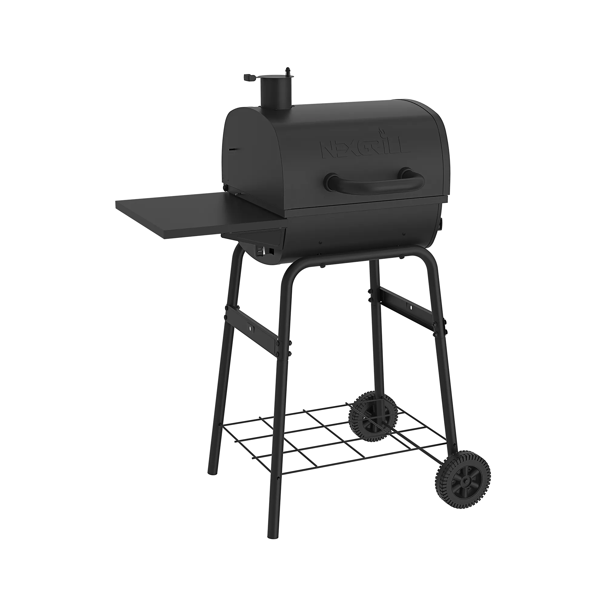 17.5" Charcoal Barrel Grill with Side Shelf