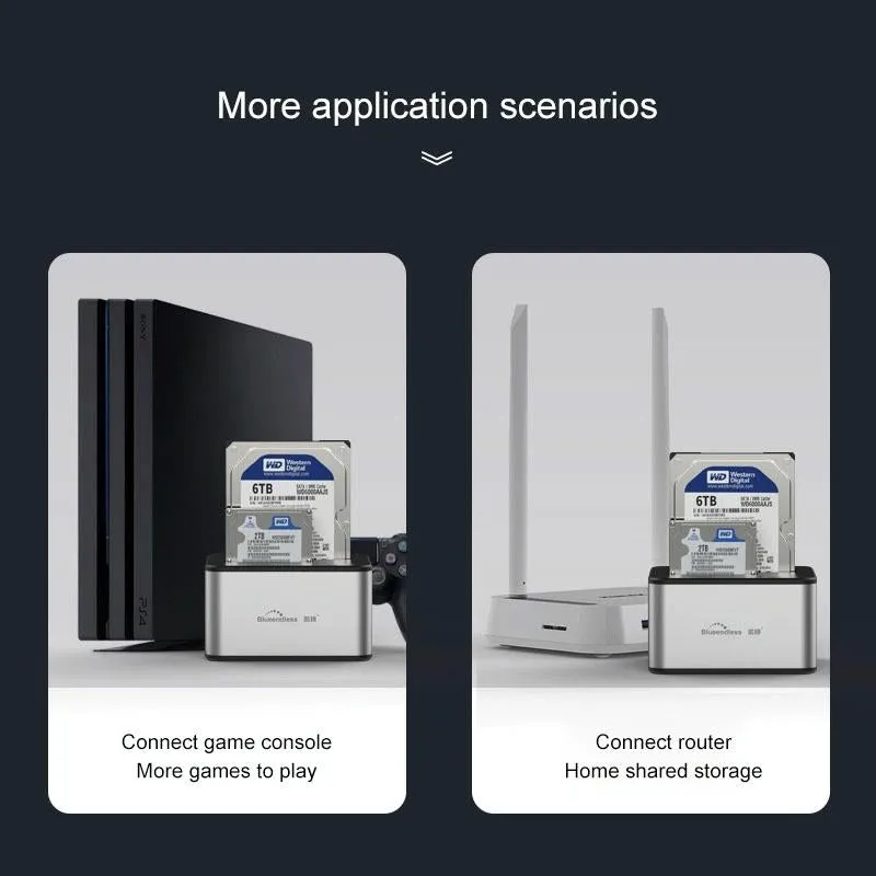 2-bay Usb 3.0 Sata Hard Drive Dock