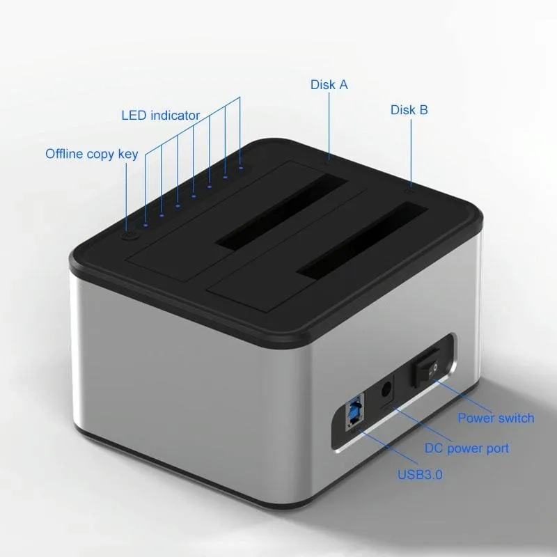 2-bay Usb 3.0 Sata Hard Drive Dock