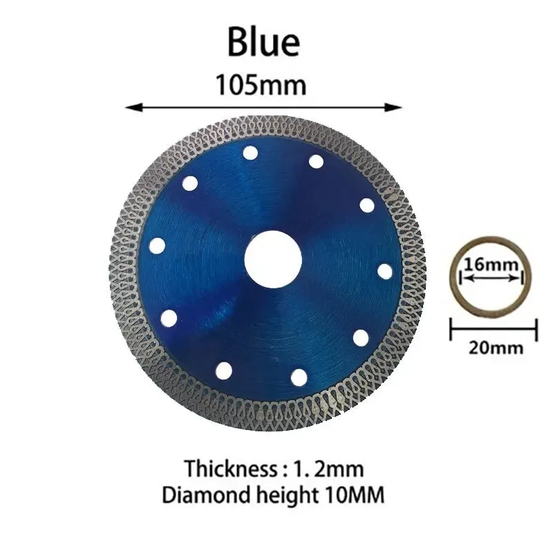3 Size Turbo Diamond Saw Blade for Granite Marble Porcelain Ceramic
