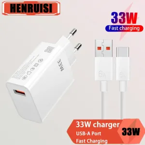 33W Fast Phone Charger for Xiaomi & iPhone