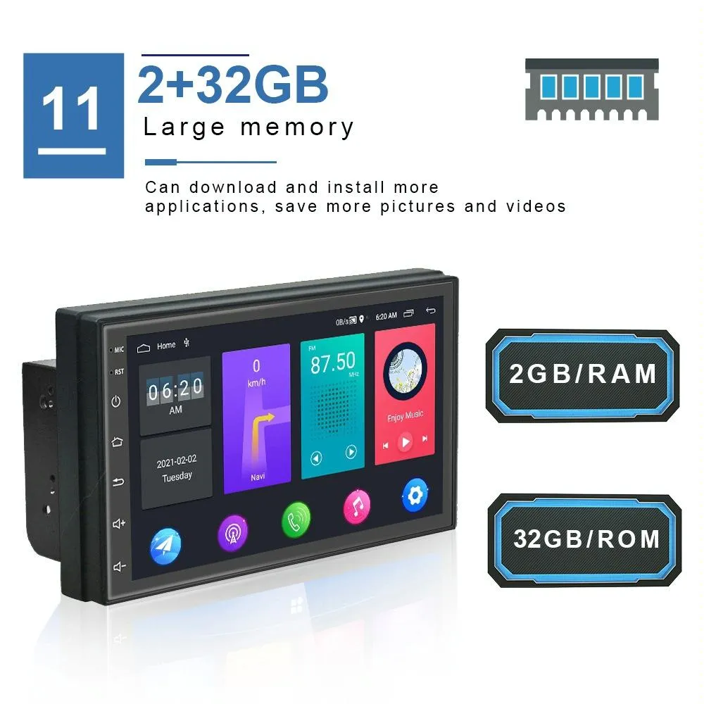 9 Inch Android Wifi Car Navigation Player 2   32G Reversing Video Standard   12Lights Camera