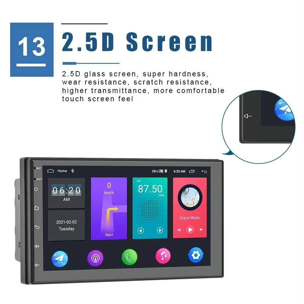 9 Inch Android Wifi Car Navigation Player 2   32G Reversing Video Standard   12Lights Camera