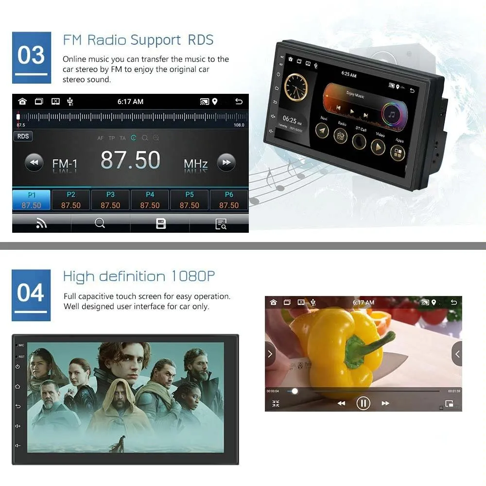 9 Inch Android Wifi Car Navigation Player 2   32G Reversing Video Standard   12Lights Camera