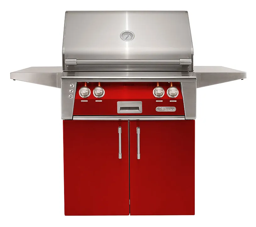 Alfresco ALXE 30-Inch Freestanding Grill With Rotisserie