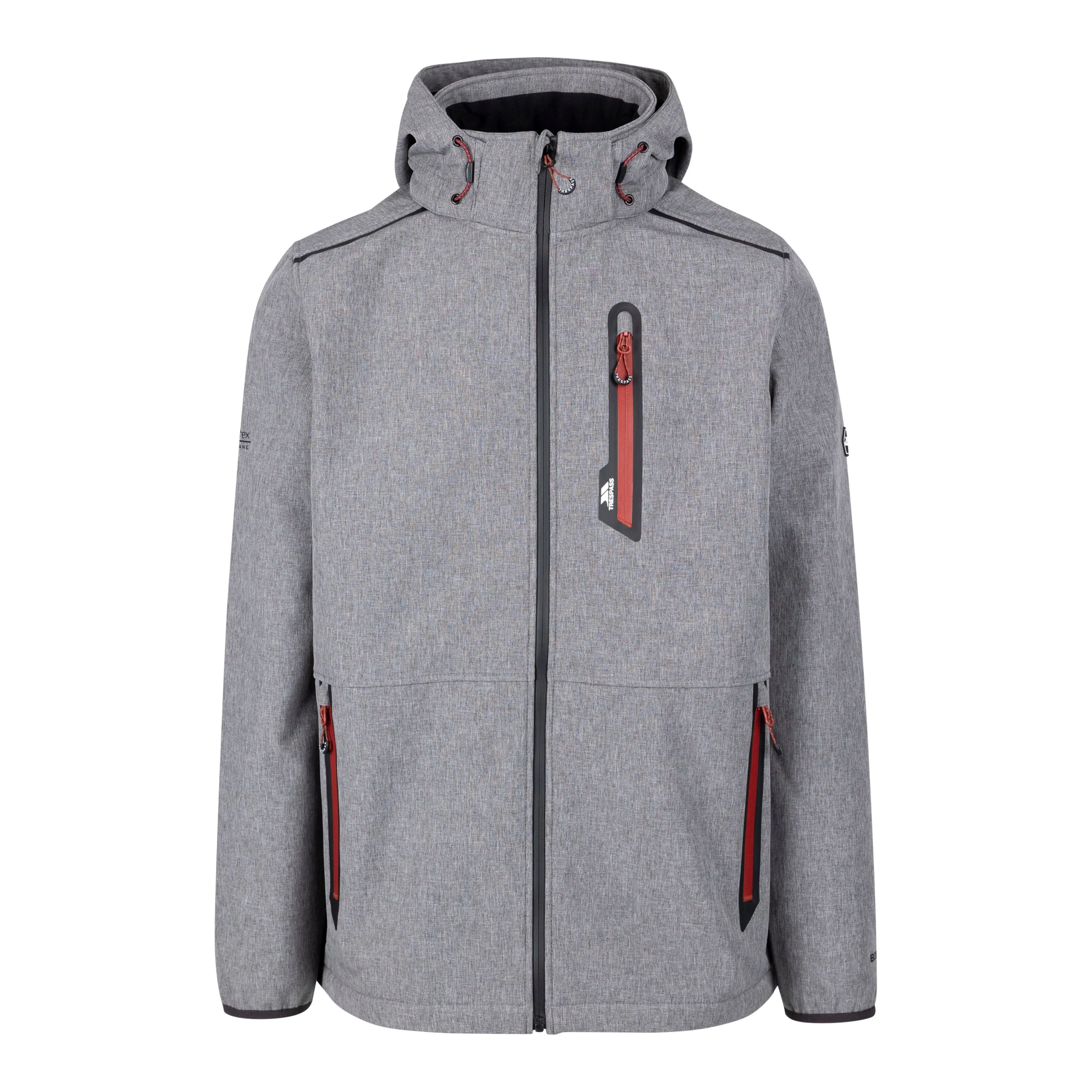 Anak Men's Breathable Softshell Jacket in Black Marl