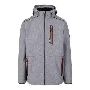 Anak Men's Breathable Softshell Jacket in Black Marl