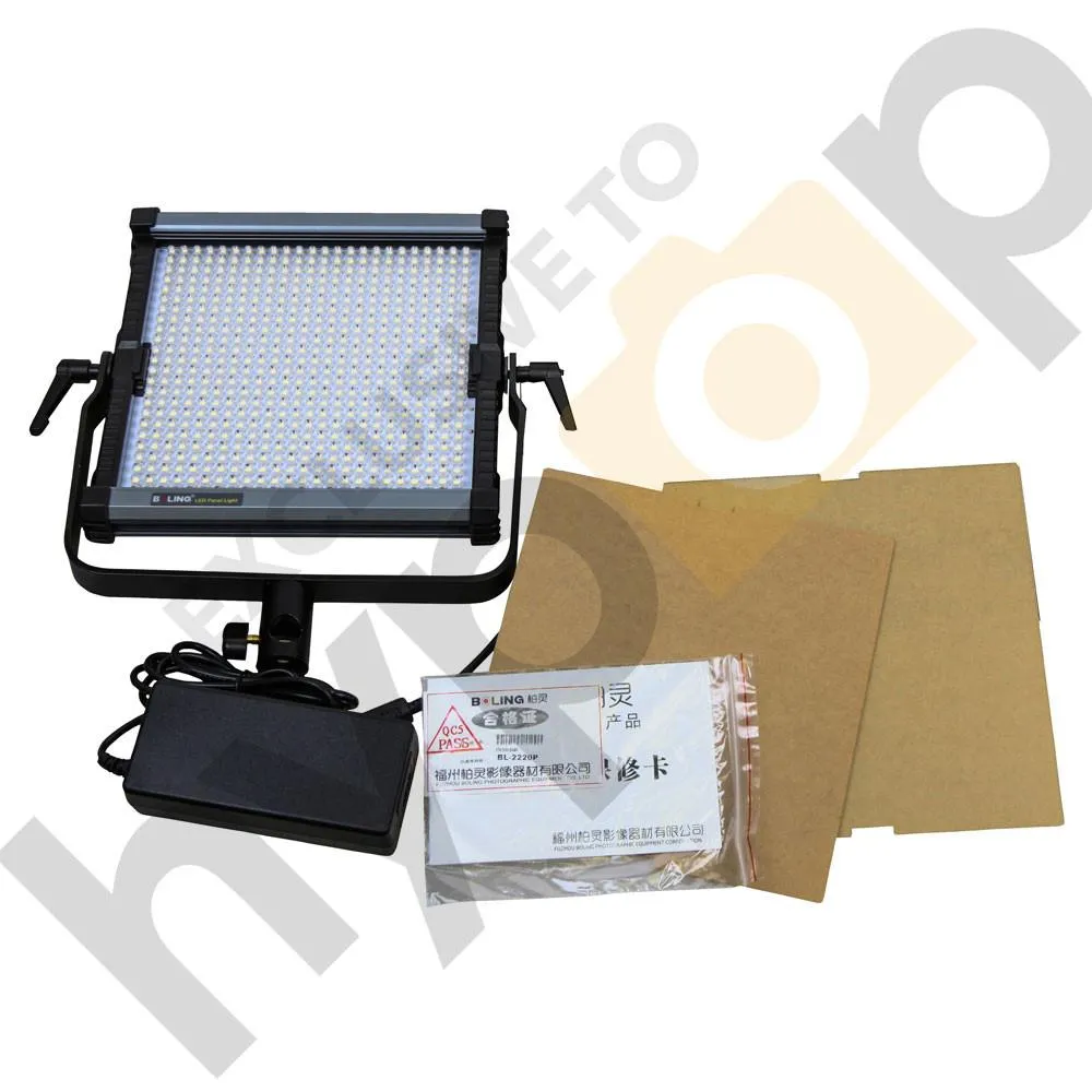 Boling 3x 2220P LED Video & Photography Continuous Portable Lighting Kit (11,400 Lumens at 1M) - Bundle