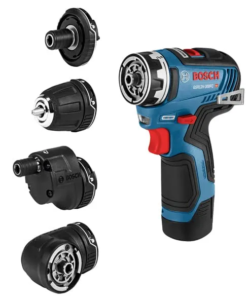 BOSCH GXL12V-270B22 12V Max 2-Tool Combo Kit with Chameleon Drill/Driver Featuring 5-In-1 Flexiclick System and Starlock Oscillating Multi-Tool