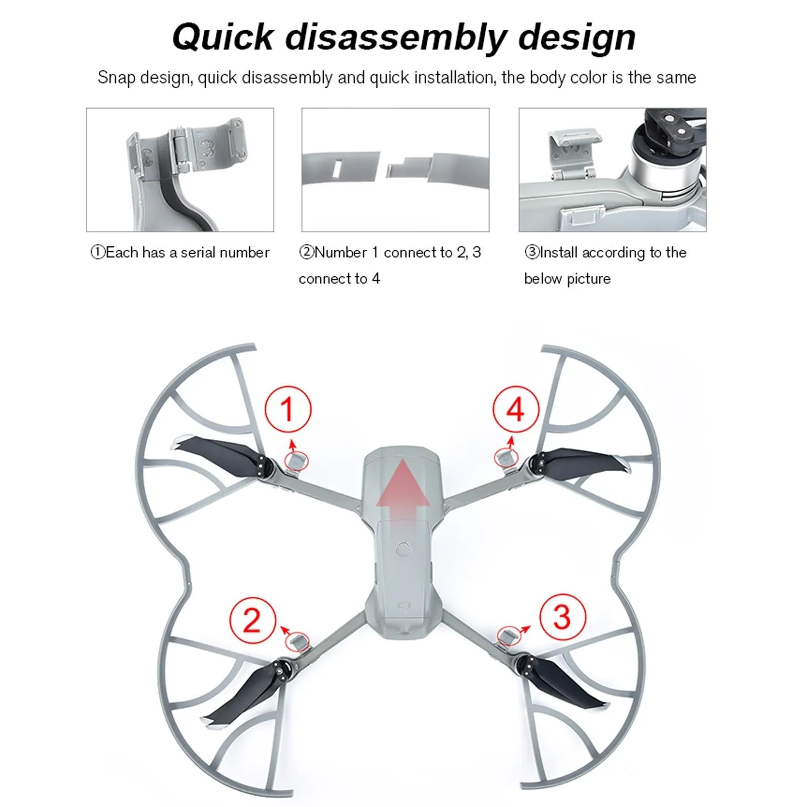 Drone Propeller Guard for Dji Mavic Air 2 - Anti-collision Ring