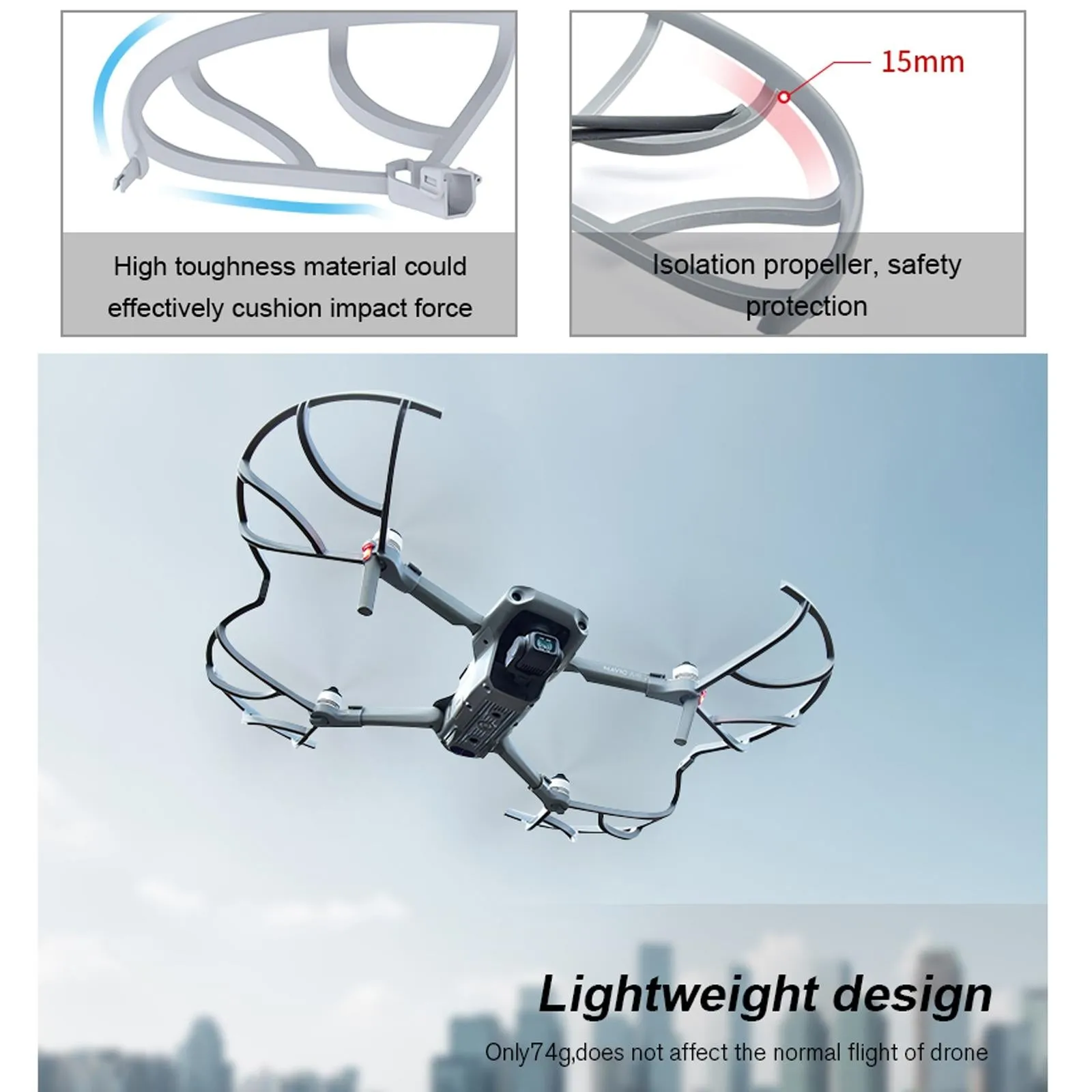 Drone Propeller Guard for Dji Mavic Air 2 - Anti-collision Ring