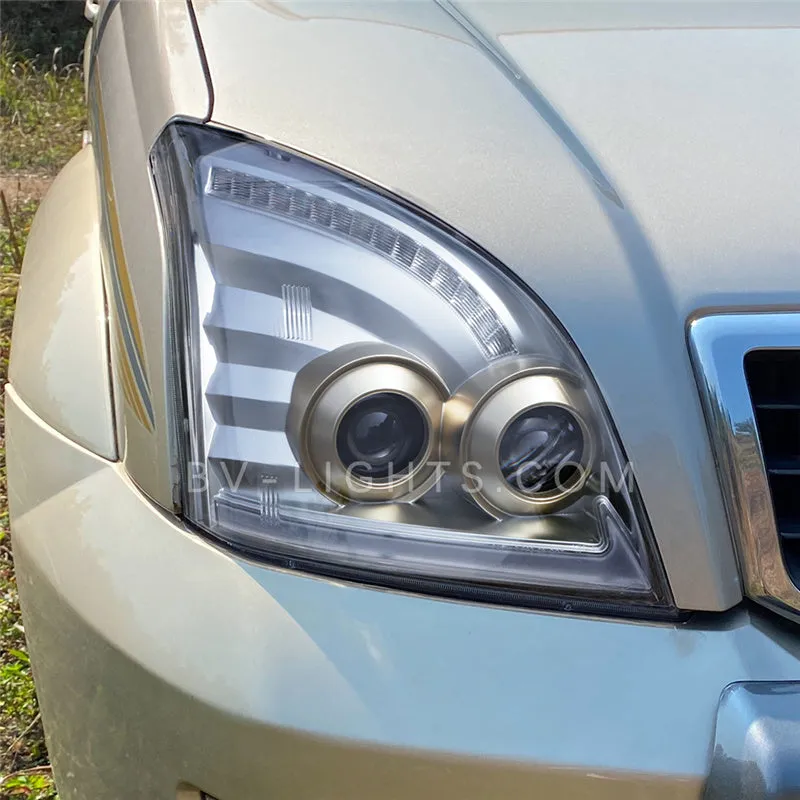 For Toyota Land Cruiser / Prado FJ120 2003-2009 upgrade HID headlight Modified  headlight