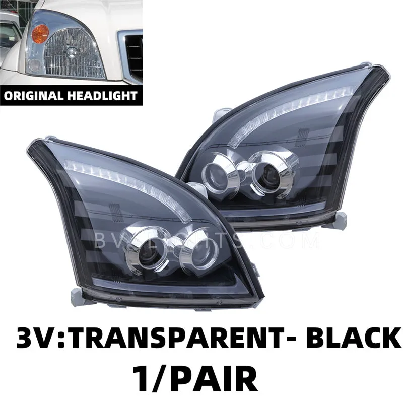For Toyota Land Cruiser / Prado FJ120 2003-2009 upgrade HID headlight Modified  headlight