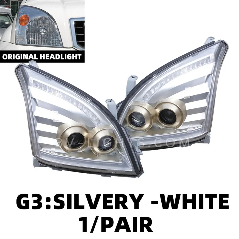 For Toyota Land Cruiser / Prado FJ120 2003-2009 upgrade HID headlight Modified  headlight