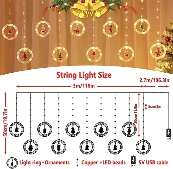 Kerst voorverkoopKerstdecoratie ringverlichting