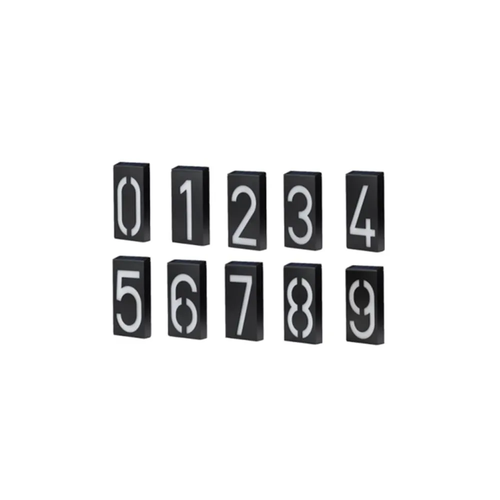 LED Solar Wall Number Lights