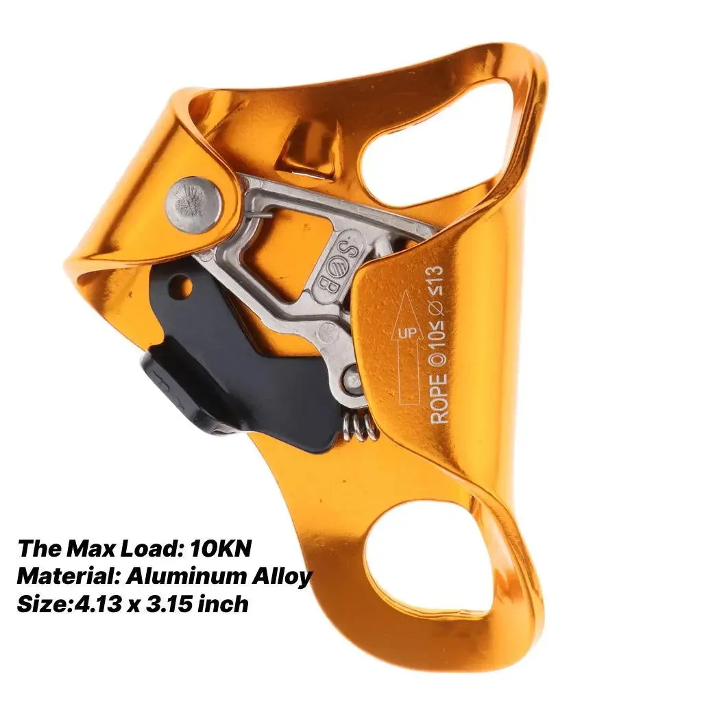 Safety Climbing Tree Arborist Rigging Chest Ascender Protection Gear Equipment for 8-12mm Rope Climbing Mountaineering Caving