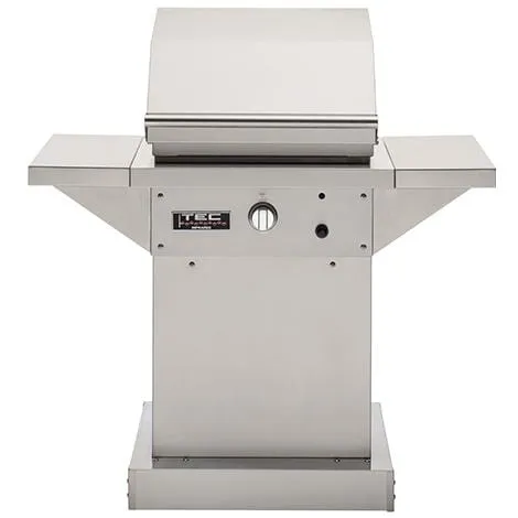 TEC Grills: 26" Patio On Stainless Pedestal With Side Shelves (46")