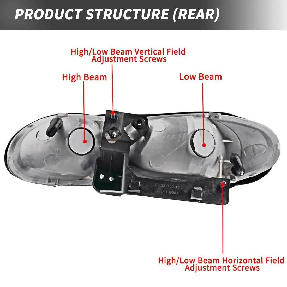 YITAMOTOR® 1998-2002 Chevy Camaro Headlight Assembly Headlamps